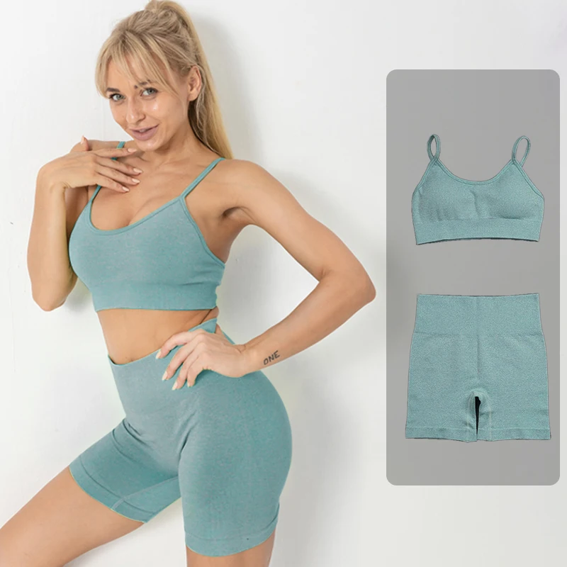 

Быстросохнущий Топ, спортивный бюстгальтер с высокой талией, штаны для йоги и фитнеса, женский костюм