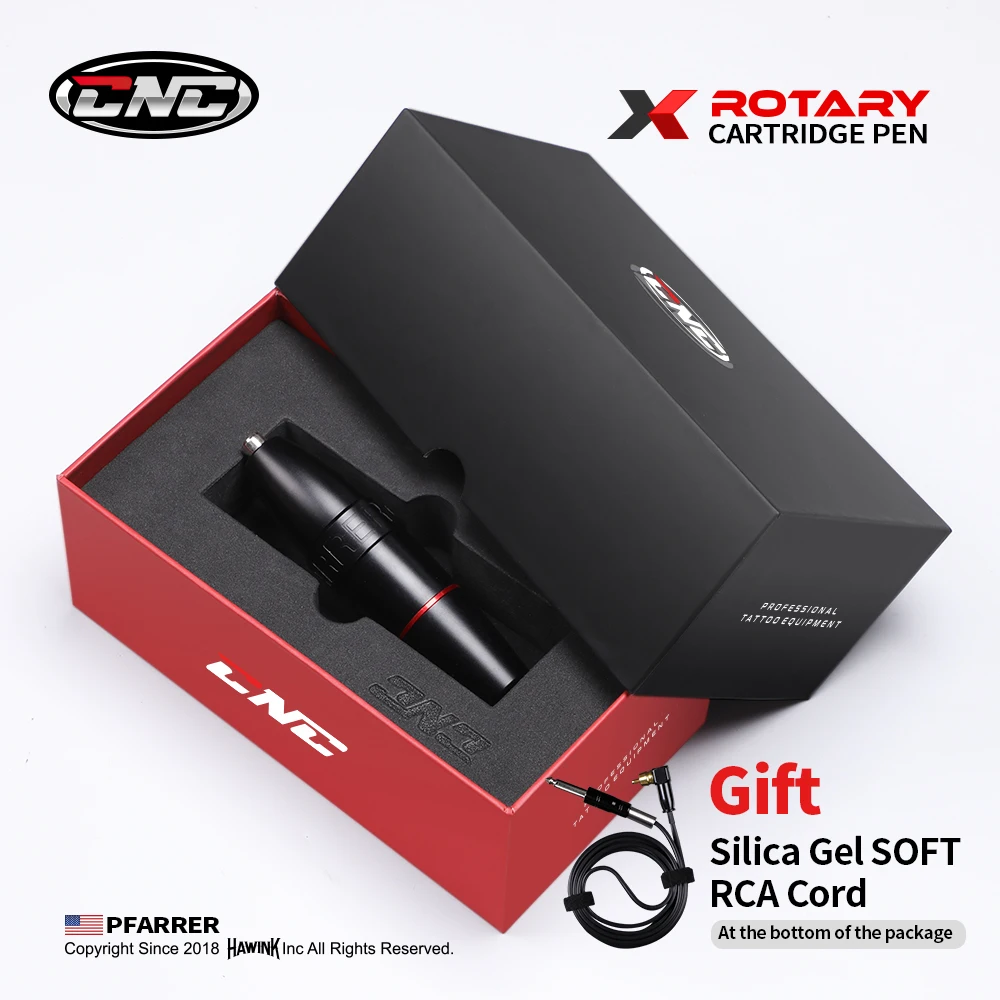 Мощная гибридная вращающаяся машинка для татуировок с разъемом RCA шнур