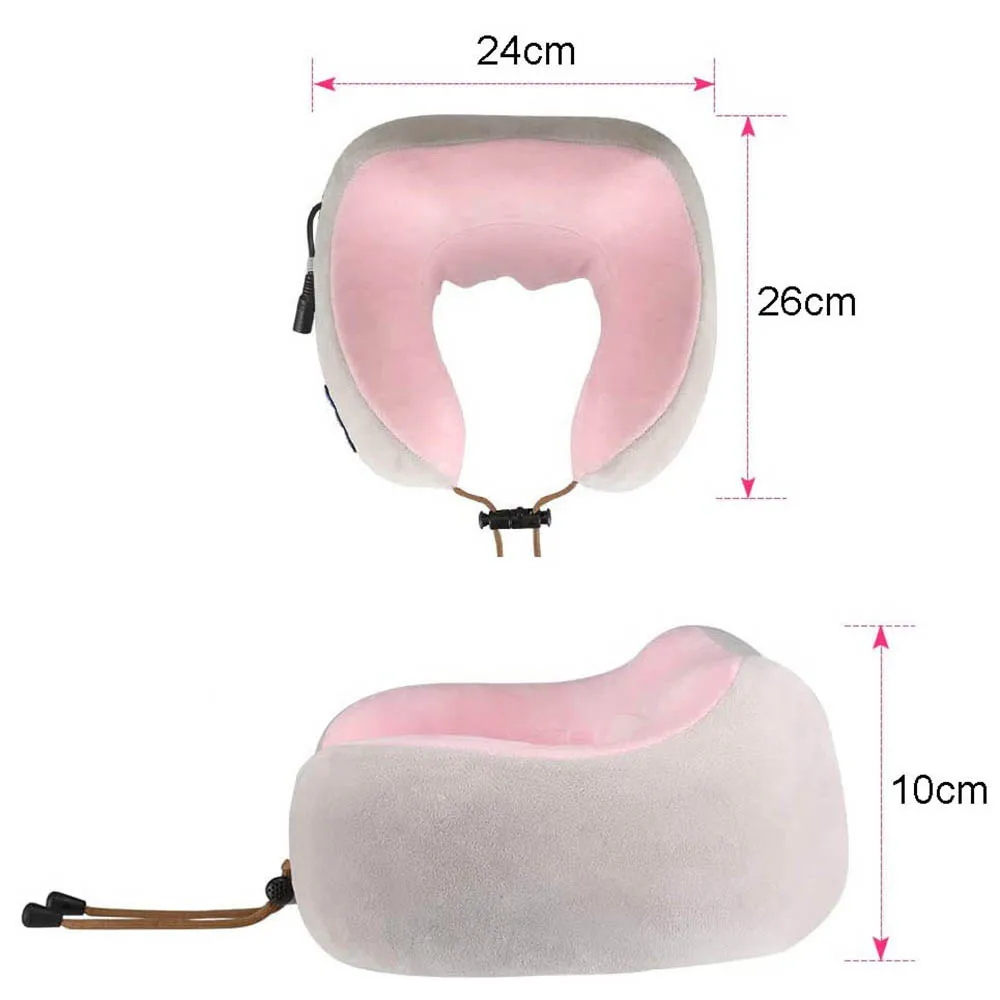 Электрическая массажная U образная подушка для расслабления шеи массажа из пены