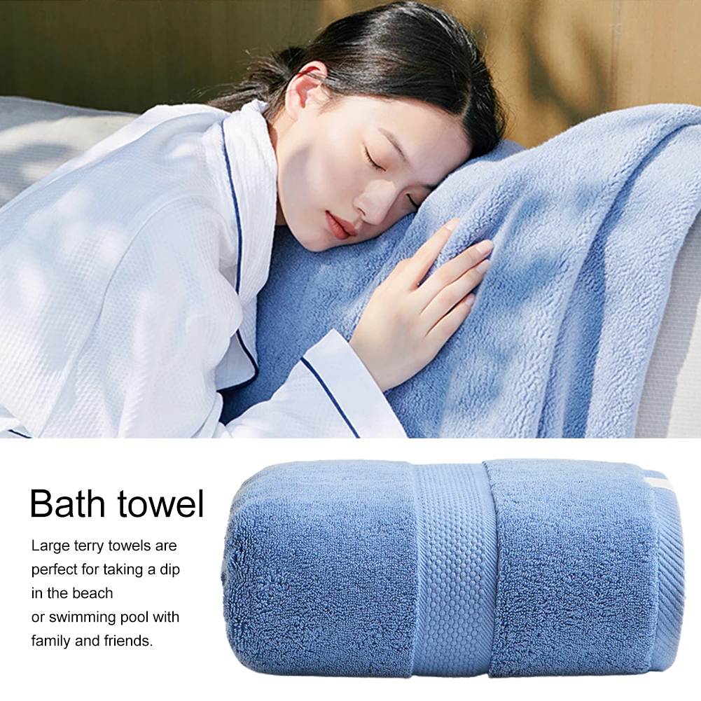 

Bath Towel Home Hotel Bathroom Supplies Solid Easy Clean For Adults Strong Absorbing Outdoor Quick Dry Swimming Beach