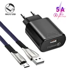 Кабель Micro USB, быстрое зарядное устройство мобильный телефон для Xiaomi MI A2 Lite Play Redmi 6 PRO 6A 3S 5 5A Pro 4 Prime 4X S2, кабель