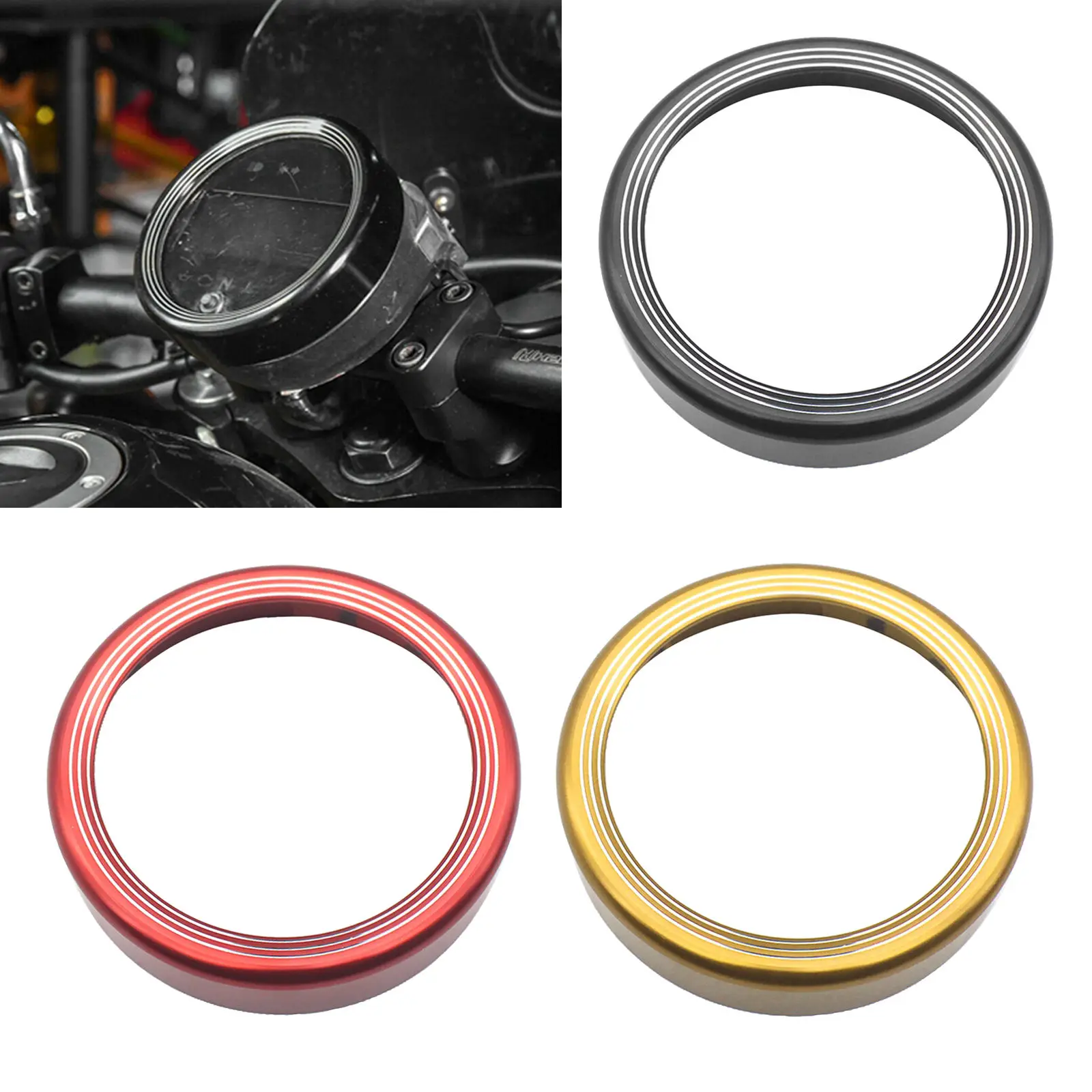 

Aluminum Motorcycle Speedometer Gauge Meter Trim Ring Cover For Honda Rebel CMX 300 500 CMX500 17-19