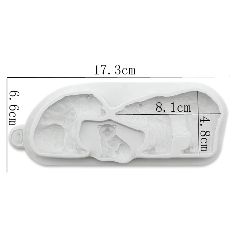 

Силиконовая форма для торта "Белая семья медведей" xumillion