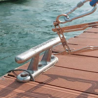 easy threading rod mooring rope u type threader multi purpose dock hook boat telescopic fishing rod fishing accessories