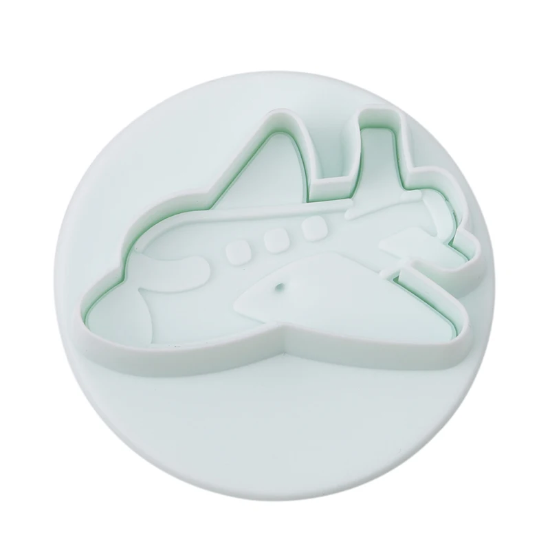 4 шт./компл. автомобиля самолет грузовик набор Пластик резец плунжера печенья