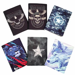 Обложка для паспорта мужская, с креативным рисунком спецназа, из искусственной кожи, держатель для карт