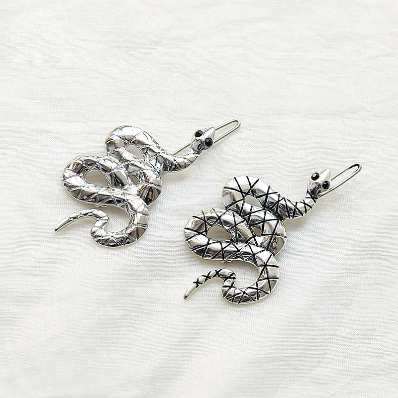 Заколки для волос в стиле панк женские простые золотистые металлические шпильки