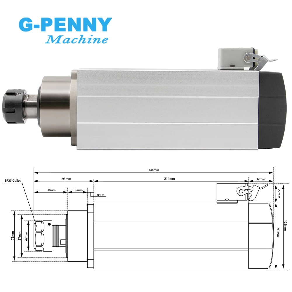 Новое поступление! Керамические шарикоподшипники с воздушным охлаждением кВт ER25