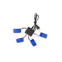 4PCS 3.7V 600mAh Lipo Battery With 4 In 1 USB Charger For SYMA X9 RC Quadcopter Drone Spare Parts