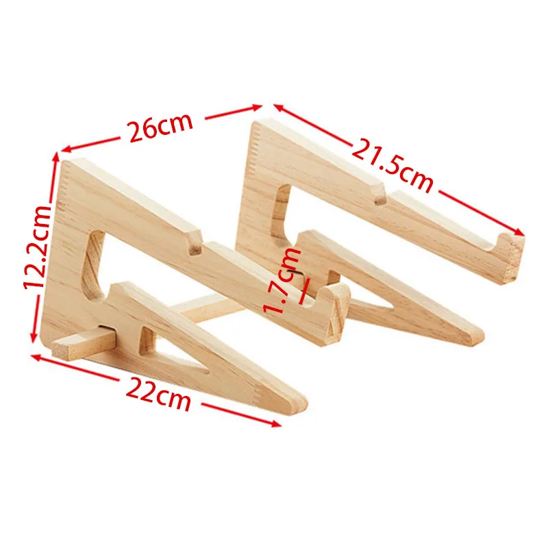 

SMOYNG Wood Laptop Stand Holder Increased Height Storage stand for Macbook 13 15 Inch Notebook Vertical Base Cooling Stand Mount
