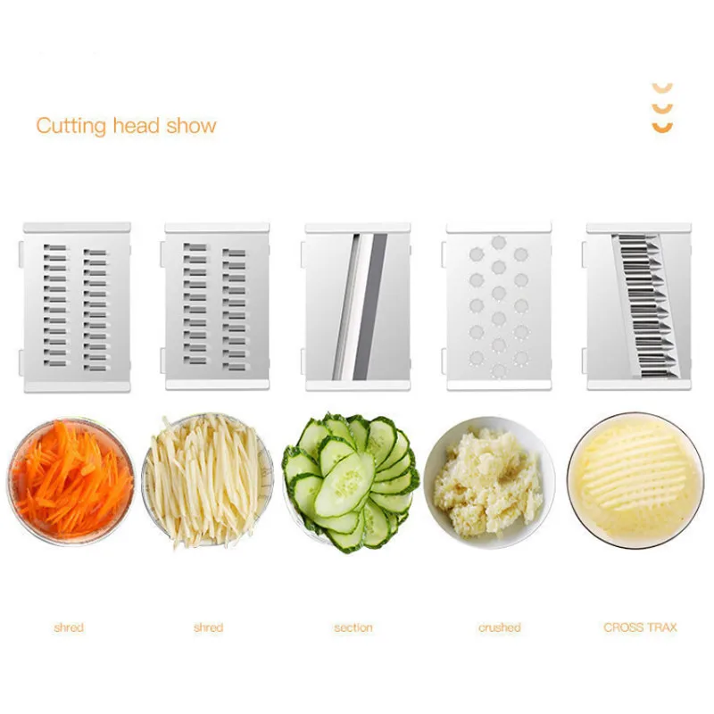 

Groentesnijder Slicer Manual Professionele Mandoline Rasp Shredder Fruit Dunschiller Wassen Groente Afvoer Mand Keuken