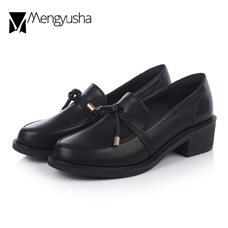 Женские туфли оксфорды в британском стиле дерби из искусственной кожи на плоской