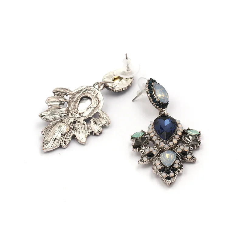 Luxurious ethnic women earrings with Rhinestone jewelry alloy earring glas accessories | Украшения и аксессуары