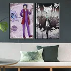 Модульное изображение на холсте, синяя экзорцистная роспись, японский анимационный персонаж, печать, постер, гостиная, украшение для дома, картина, рамка