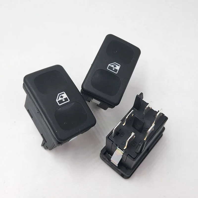 3PCS Car Black Plastic Metal Power Window Control Switch Button 191959855 BDP605 for VW Polo Golf Jetta MK2 1985 -1987 1988 1989 |