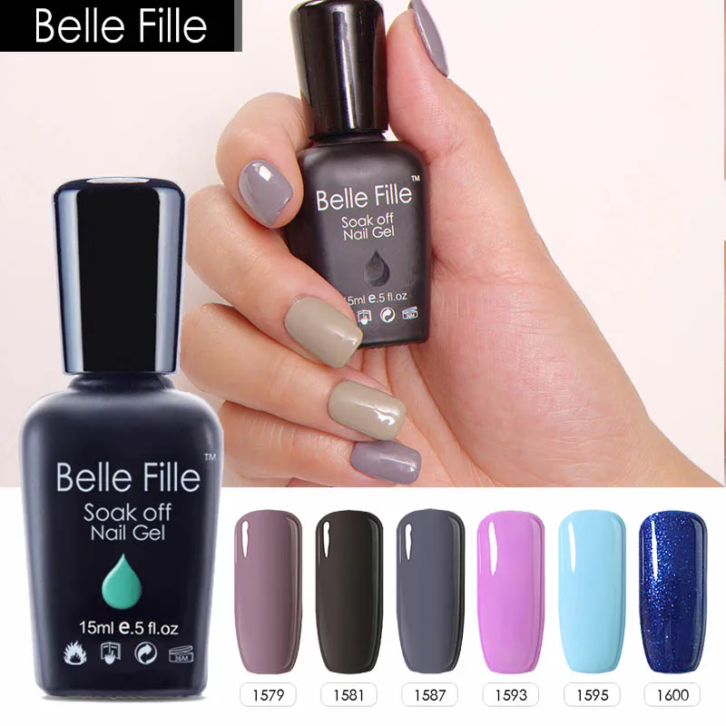 Belle Fille УФ гель для ногтей Лучший лак био Гели Soak Off светодиодный Гель основа под