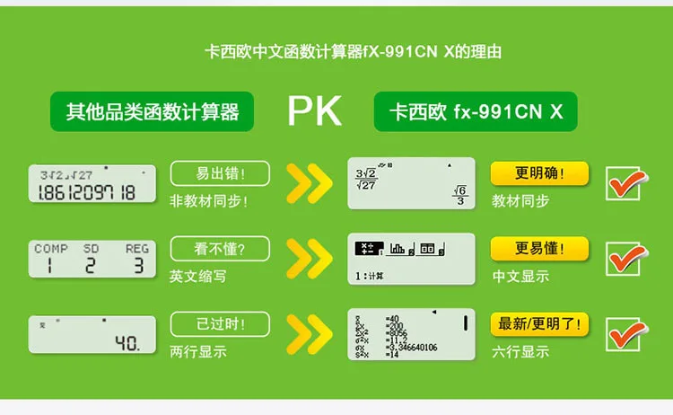 Casio Calculator f x-991CN X китайский Китай Science Publishing& Media Ltd.(cspm) функция калькулятор CPA экзамены студентов Calculato