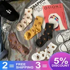 Новинка 2019, милые Мультяшные женские хлопковые забавные женские носки, повседневные носки с милым принтом животных в виде медведя, уличные носки с принтом в виде мультяшных животных, в виде уличных, в виде милых мультяшных животных, в виде милых мультяшных животных, забавные женские носки, забавн