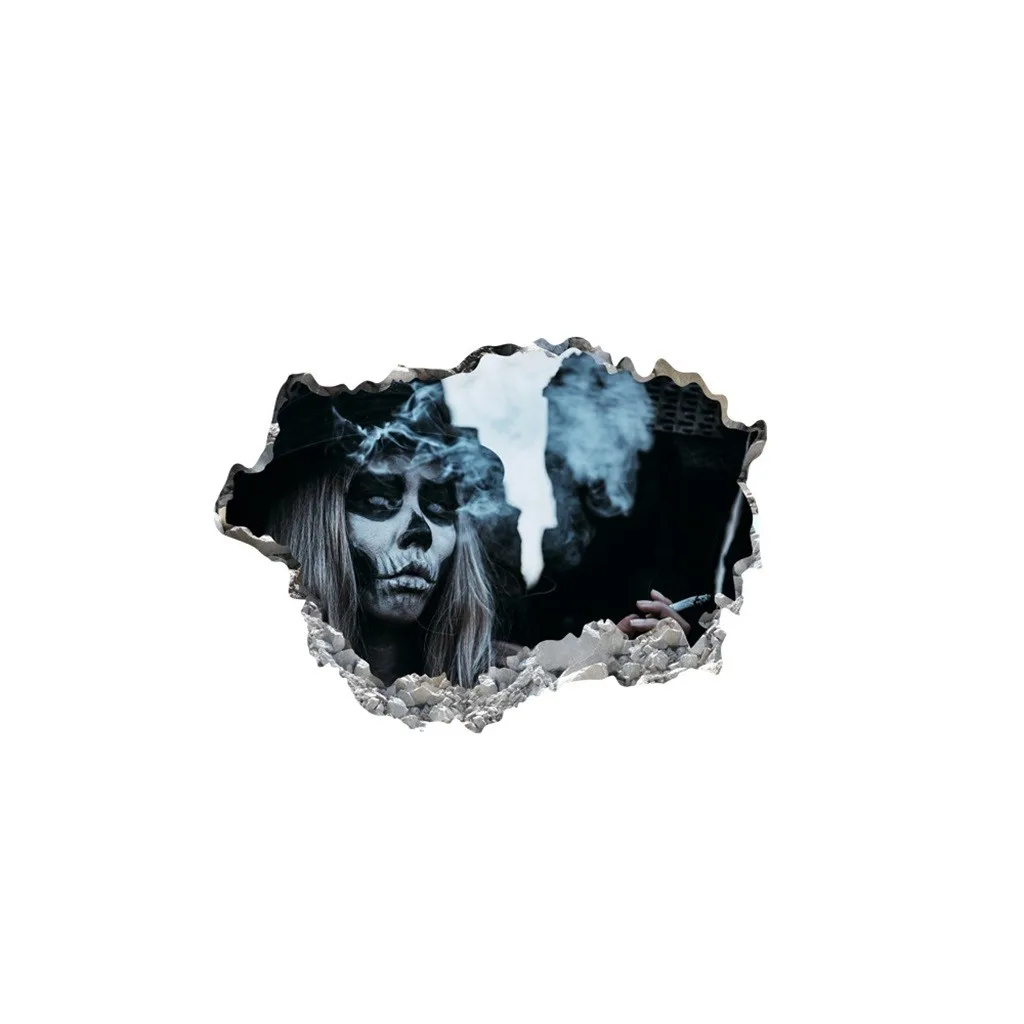 Декор для дома на Хэллоуин фестиваль 3d яркие наклейки с разбитыми отверстиями