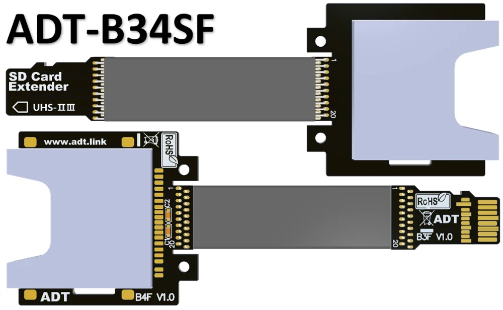 Удлинительный кабель для карты памяти MicroSD TF высокая скорость до 312 Мб/сек SDHC SDXC UHS