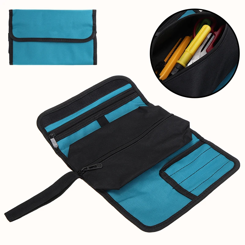

Portable Hand Tools Storage Bag Canvas Toll Roll Bag Case For Spanner Wrench Screwdrivers Multi Organizer Fold Up 36x25cm