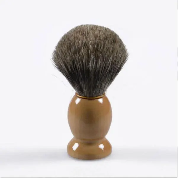 Мужская щетка для бритья барсук волос деревянная ручка лица чистки бороды прибор
