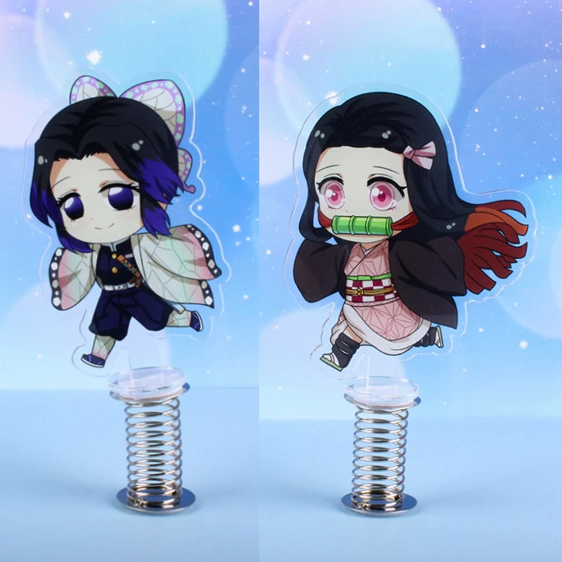 

Animation Demon Slayer Peripheral Spring Stand Card Cartoon Fun Toy Decoration