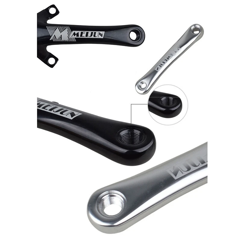 

MEIJUN Road Bicycle Folding Bike BMX Chainwheel Aluminum Crank 170mm Crankset Single Disc Right Left Crank Legs