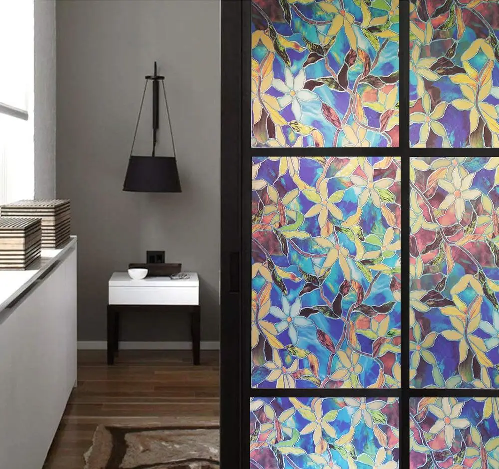 Витражная декоративная оконная пленка Htv виниловые светонепроницаемые оконные