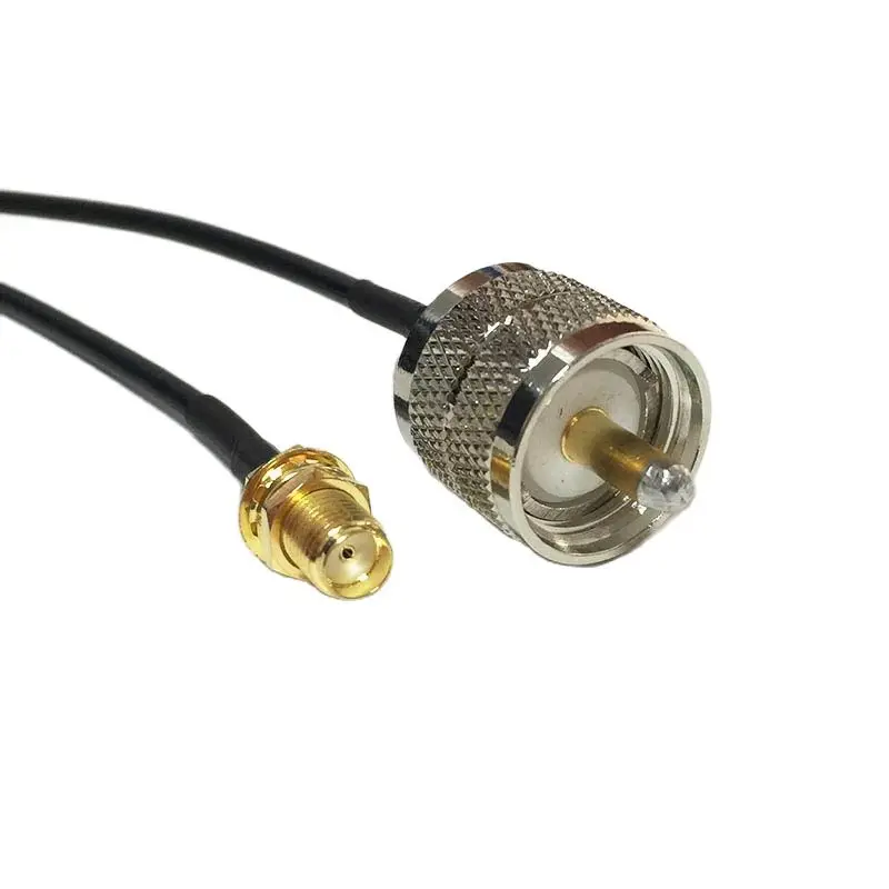 НОВЫЙ УВЧ штекер PL259 переключатель SMA гнездовая гайка RF коаксиальный кабель RG174