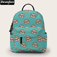 deanfun mini backpack for women printing sloth shoulder bag blue small kids backpacks gift bmnsb 18