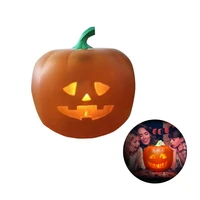 3 models led flash talking animated pumpkin lantern halloween party decoration ornament scary projection lamp kids singing toys