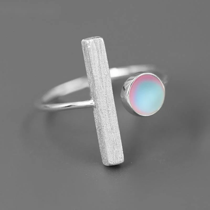 

designed a simple 925 French silver geometric open ring with fingers for women's jewelry gifts