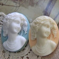 lady embossed brooch silicone mold chocolate cake bake icing fudge molds