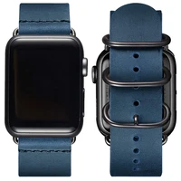 for apple watch 44mm 40mm band for iwatch series se6543 38mm 42mm mens vintage leather correa strap bracelet accessories