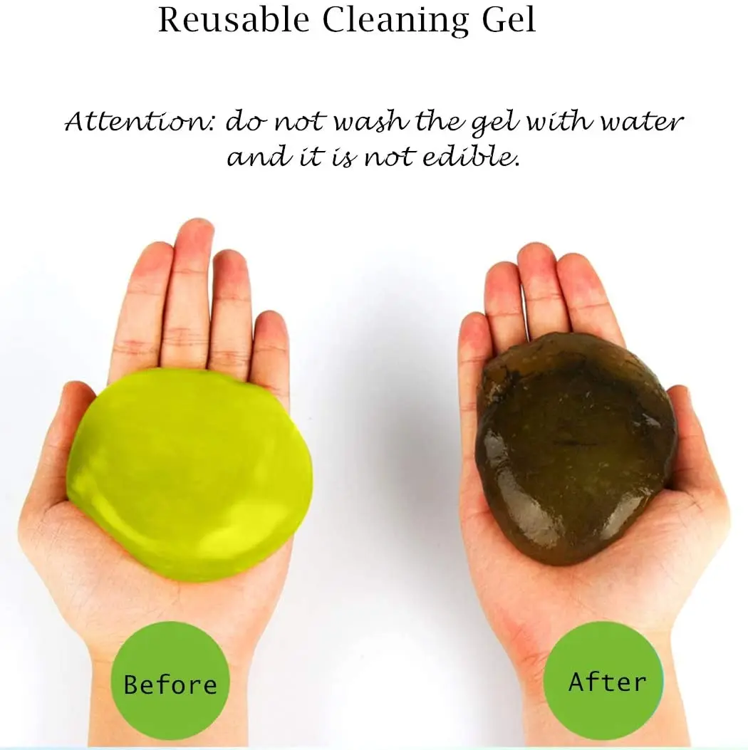 Гель-гель для очистки автомобиля 60 г пудра с клеем удаления пыли гелевая насадка