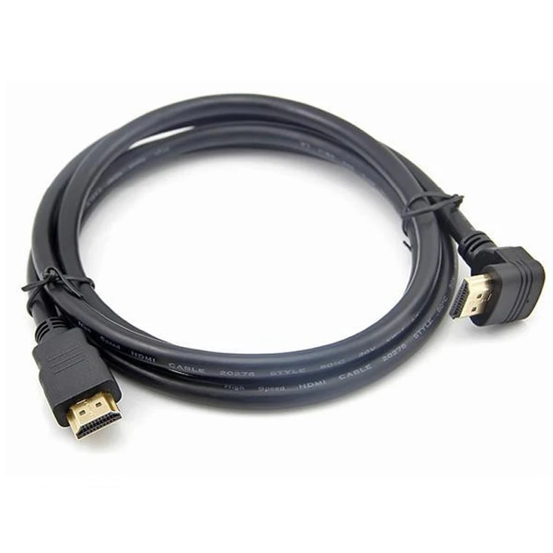 Высокоплотный скоростной 90 градусов позолоченный кабель питания hdmi 1 5 м футов HD