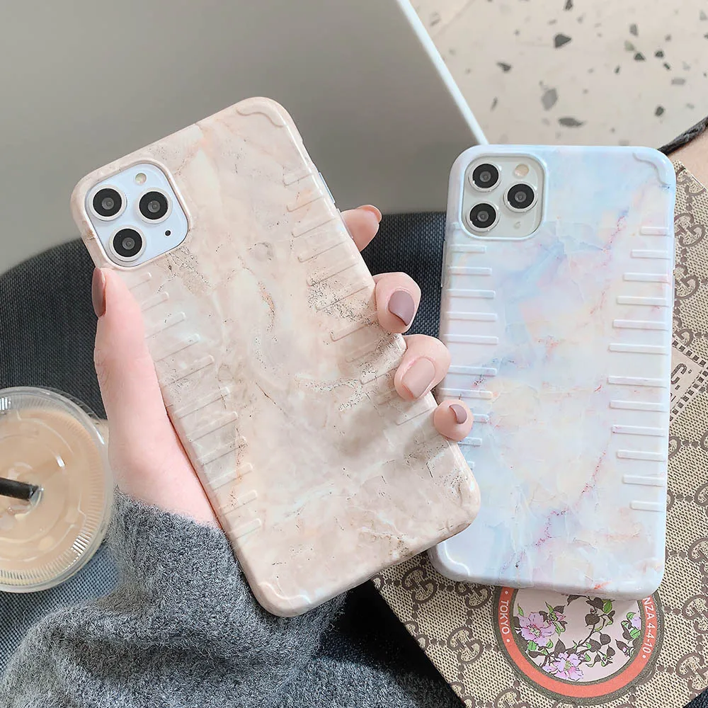 Винтажный мраморный чехол для iPhone 11 Pro Max XR XS 7 8 Plus X мягкие силиконовые IMD Чехлы