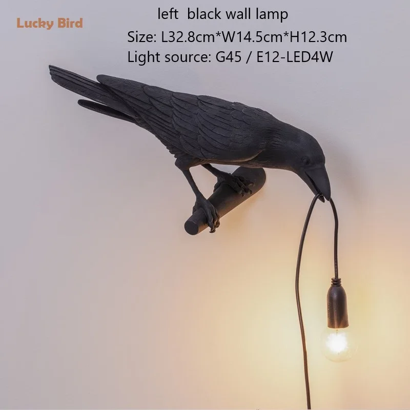 

Bird wall Lamp Italian Seletti LED Animal Furniture wall Light Bird Wall Sconce Living Room Bedroom Bedside home decor Luminaire