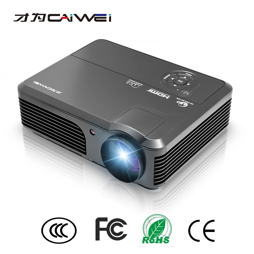 

CAIWEI A6 4200lumens USB 1280*800 Video LED 3d projector