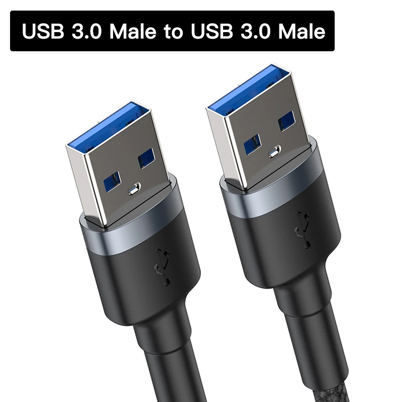 Baseus USB кабель-удлинитель USB 3,0 кабель для USB 3,0 Micro USB OTG кабель для Smart tv PS4 HDD USB 3,0 кабель для передачи данных - Цвет: USB 3.0 to USB 3.0