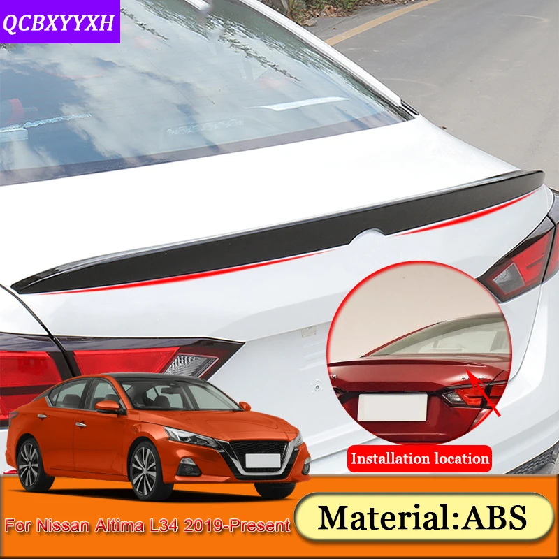 Автомобильный Стайлинг для Nissan Altima L34 2019 настоящее ABS задний спойлер заднего