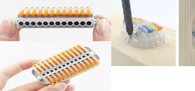 Wire Connector 50 / 100PCS Orange Mini Quick Connector Universal Compact Wire Connector Plug-in Wire Terminal Home Connector