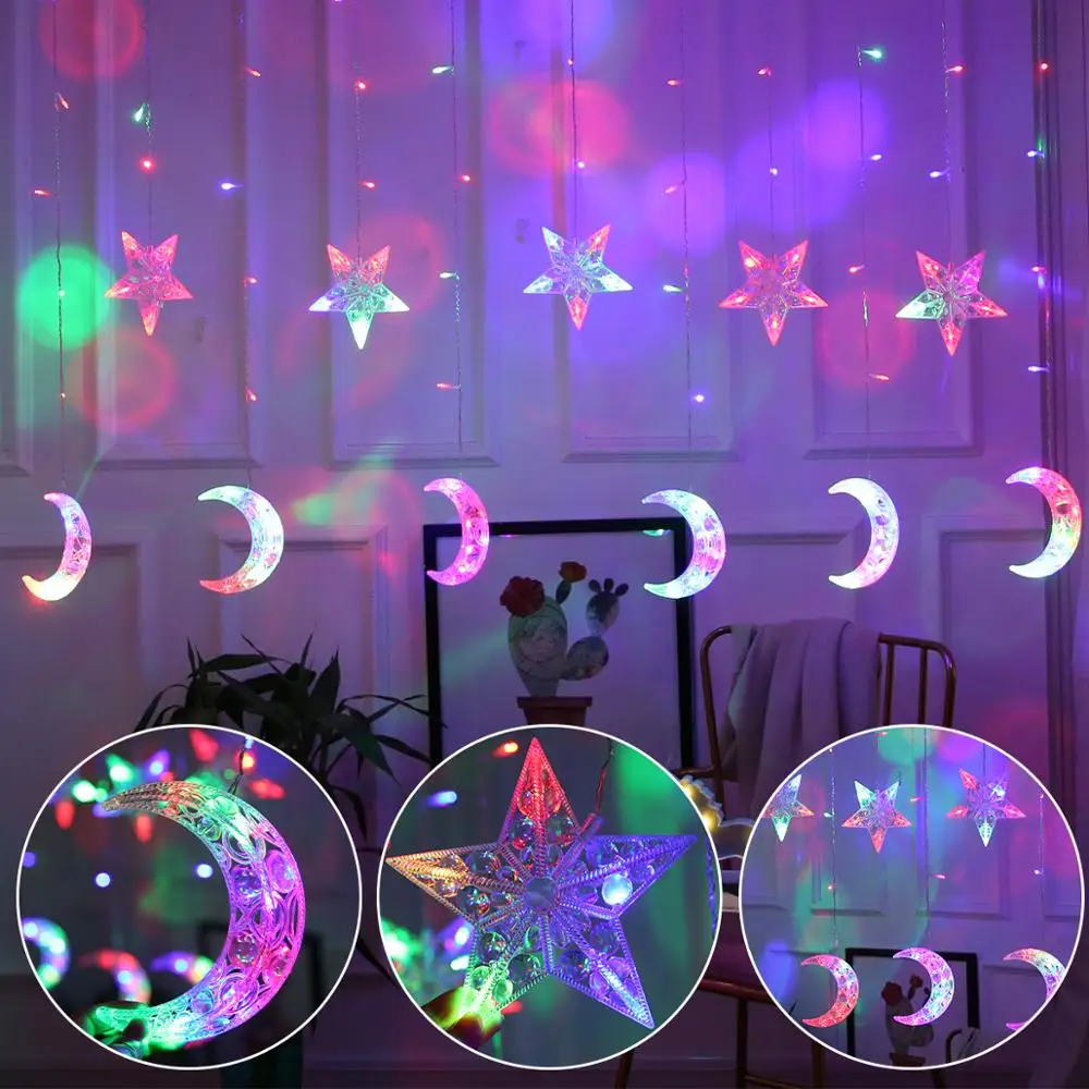 Рождественская гирлянда занавеска в виде сосулек рождественские украшения 2020