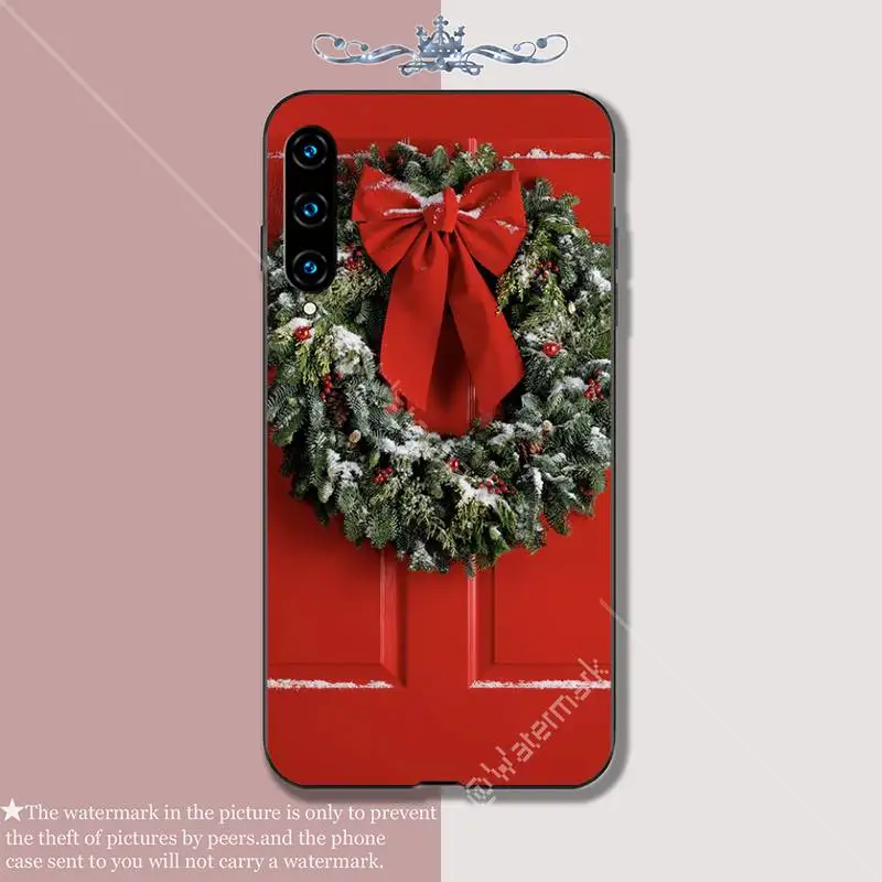 Черный мягкий чехол Yinuoda с надписью Merry Christmas для телефона huawei honor 7A 8s 8x 9X 9 10 20s 20 lite V