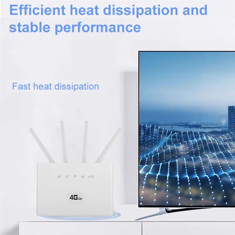 TIANJIE роутер 4g sim-карта LTE Cat4 разблокированный модем wifi RJ45 WAN LAN порт внешние антенны