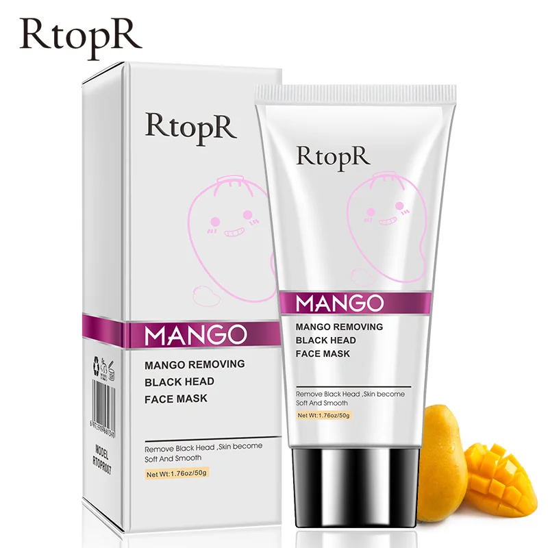

RtopR Blackhead Remover Acne Treatment Nose Oil-control Mud Pore Strip Mask Whitening Cream Peel off Mask Nose Peel Skin Care