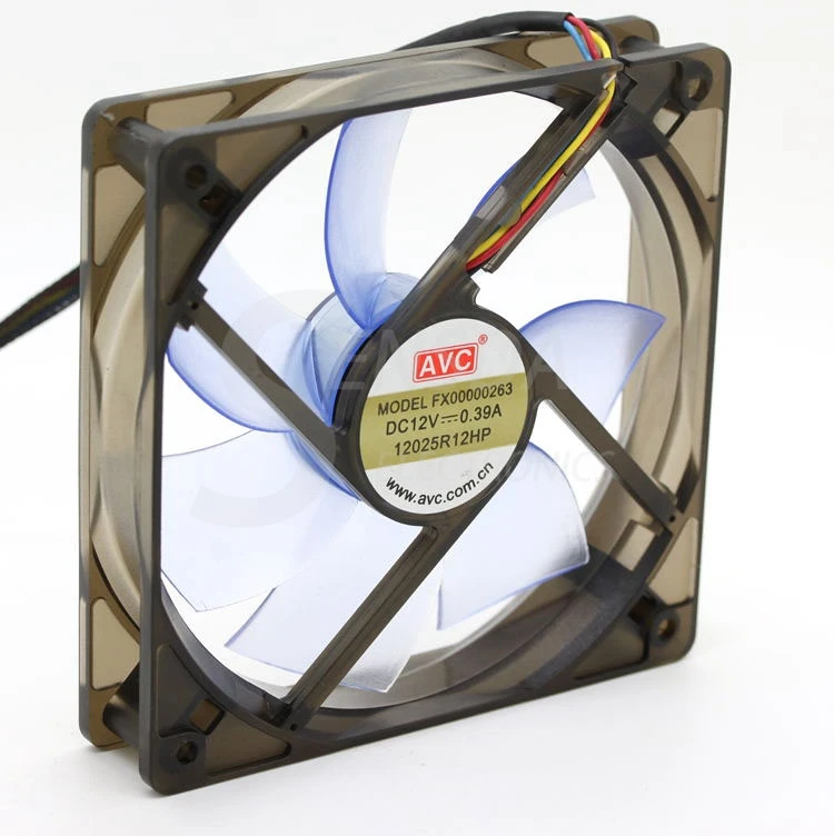 Для AVC pwm охлаждающий вентилятор 120 мм 12025 FX00000263 12025R12HP 12 см 12V 0.39A 4p компьютер чехол вентиляторы для охлаждения процессора