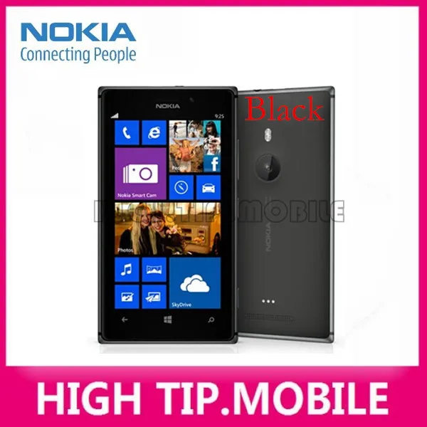 Разблокированный мобильный телефон Nokia Lumia 925 сенсорный экран Windows 4,5 дюймов 8.7MP wifi gps 16 Гб отремонтированный