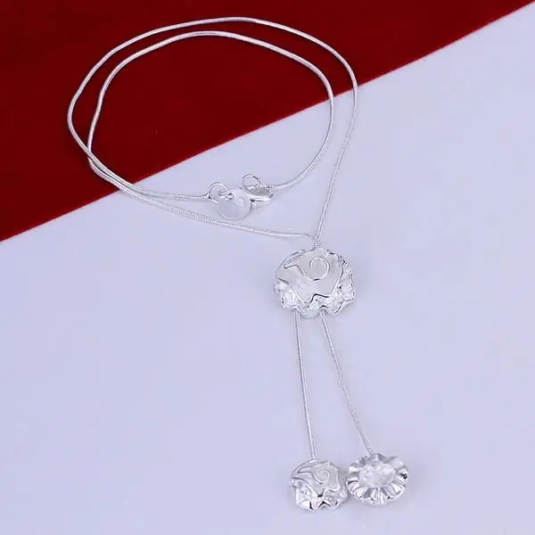 XLN036 оптовая продажа серебряного цвета ожерелье для женщин девушек свадебные